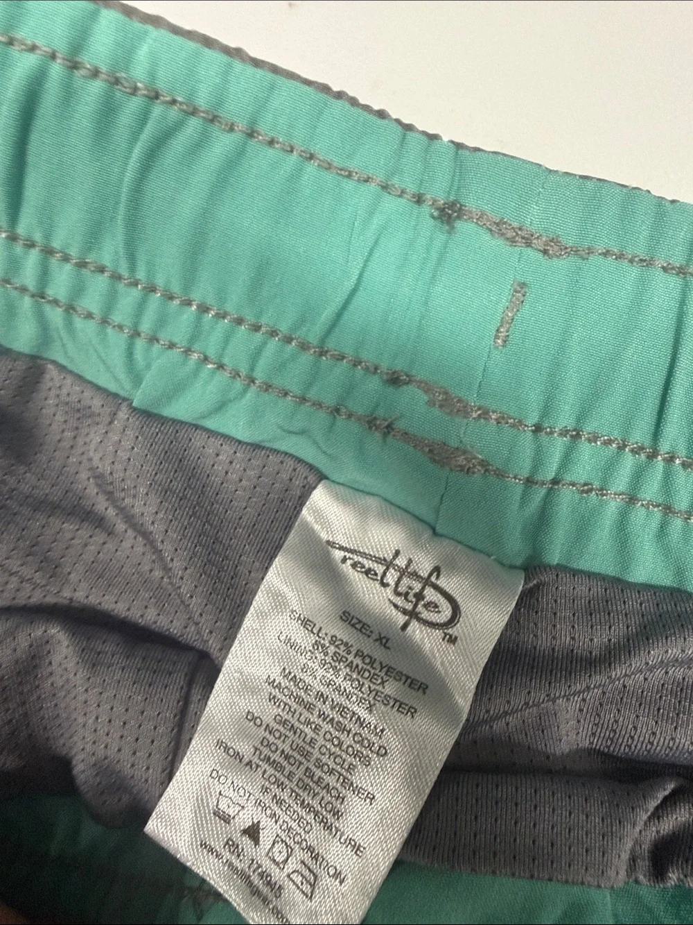 Men's Gray Fish-Print Swim Shorts